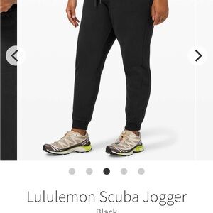 lululemon athletica Black Scuba Jogger